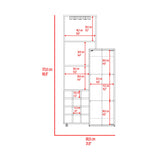 Bar Ozzy Wengue y Capri 80.9x175cm con Siete Compartimientos con Doce Portacopas y con Ocho Portabotellas - BARES | Bylmo
