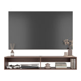Rack de TV Avellana 150x26.5cm Flotante para TV Hasta 65" Pulgadas con Un Compartimiento - MUEBLES DE TV | Bylmo