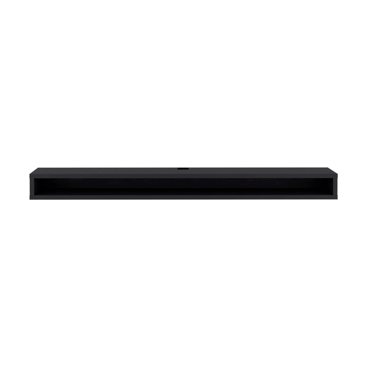 Rack de TV Luft Wengue 180x15cm Flotante para TV Hasta 75" Pulgadas con Un Compartimiento - MUEBLES DE TV | Bylmo