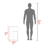 Mesa Auxiliar Everett Blanco 39.8x63.4cm Rectangular con un Compartimiento - MESAS AUXILIARES | Bylmo
