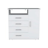 Cómoda Peru Blanco 91x88.6cm con Cuatro Cajones - CAJONERAS Y COMODAS | Bylmo