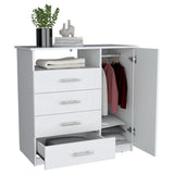 Cómoda Peru Blanco 91x88.6cm con Cuatro Cajones - CAJONERAS Y COMODAS | Bylmo