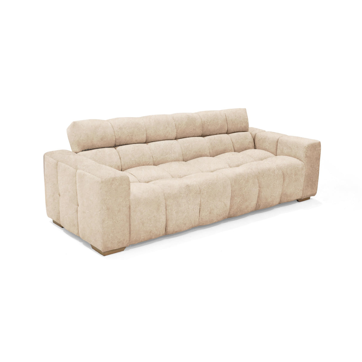 Sofá Cama Miami Beige 228x78cm de Tres Puestos Reclinable y con Apoya Brazos - SOFAS Y POLTRONAS | Bylmo