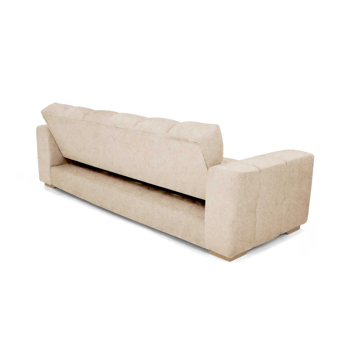 Sofá Cama Miami Beige 228x78cm de Tres Puestos Reclinable y con Apoya Brazos - SOFAS Y POLTRONAS | Bylmo