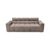 Sofá Cama Miami Taupe 228x78cm de Tres Puestos Reclinable y con Apoya Brazos - SOFAS Y POLTRONAS | Bylmo