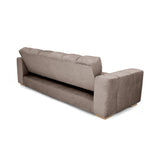 Sofá Cama Miami Taupe 228x78cm de Tres Puestos Reclinable y con Apoya Brazos - SOFAS Y POLTRONAS | Bylmo