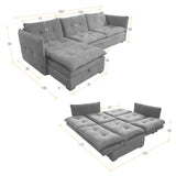 Sofá en L Napoles Indigo 166x80cm de Tres Puestos Reclinable con Almacenamiento Lado Derecho y con Apoya Brazos - SOFAS Y POLTRONAS | Bylmo