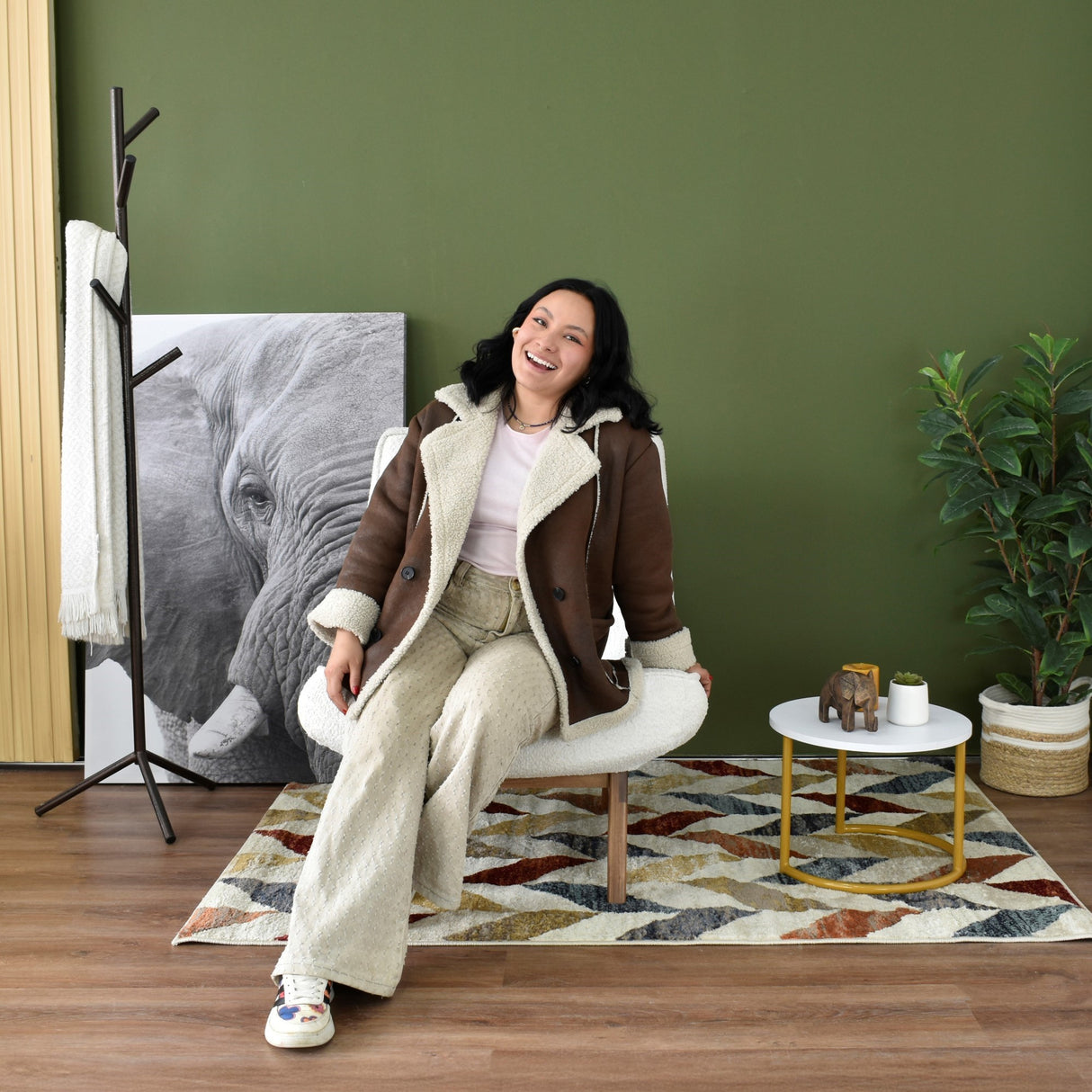 Poltrona Samoa Blanco 77x87cm de Un Puesto y sin Apoya Brazos - SOFAS Y POLTRONAS | Bylmo