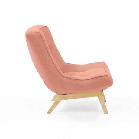 Poltrona Samoa Salmón 77x87cm de Un Puesto y sin Apoya Brazos - SOFAS Y POLTRONAS | Bylmo