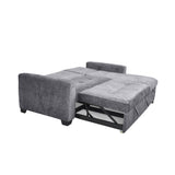 Sala Atlas Gris 120x92cm con Sofá Cama Reclinable con Apoya Brazos Almacenamiento Chaise Atlas y Mesa de Centro Veracruz - SOFAS Y POLTRONAS | Bylmo