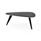 Mesa de Centro Drop Wengue 83x36cm Ovalado con Patas - MESAS DE CENTRO | Bylmo