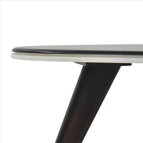 Mesa de Centro Drop Wengue 83x36cm Ovalado con Patas - MESAS DE CENTRO | Bylmo