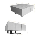 Mesa de Centro Veracruz Miel y Wengue 60x30cm Cuadrado con Patas - MESAS DE CENTRO | Bylmo