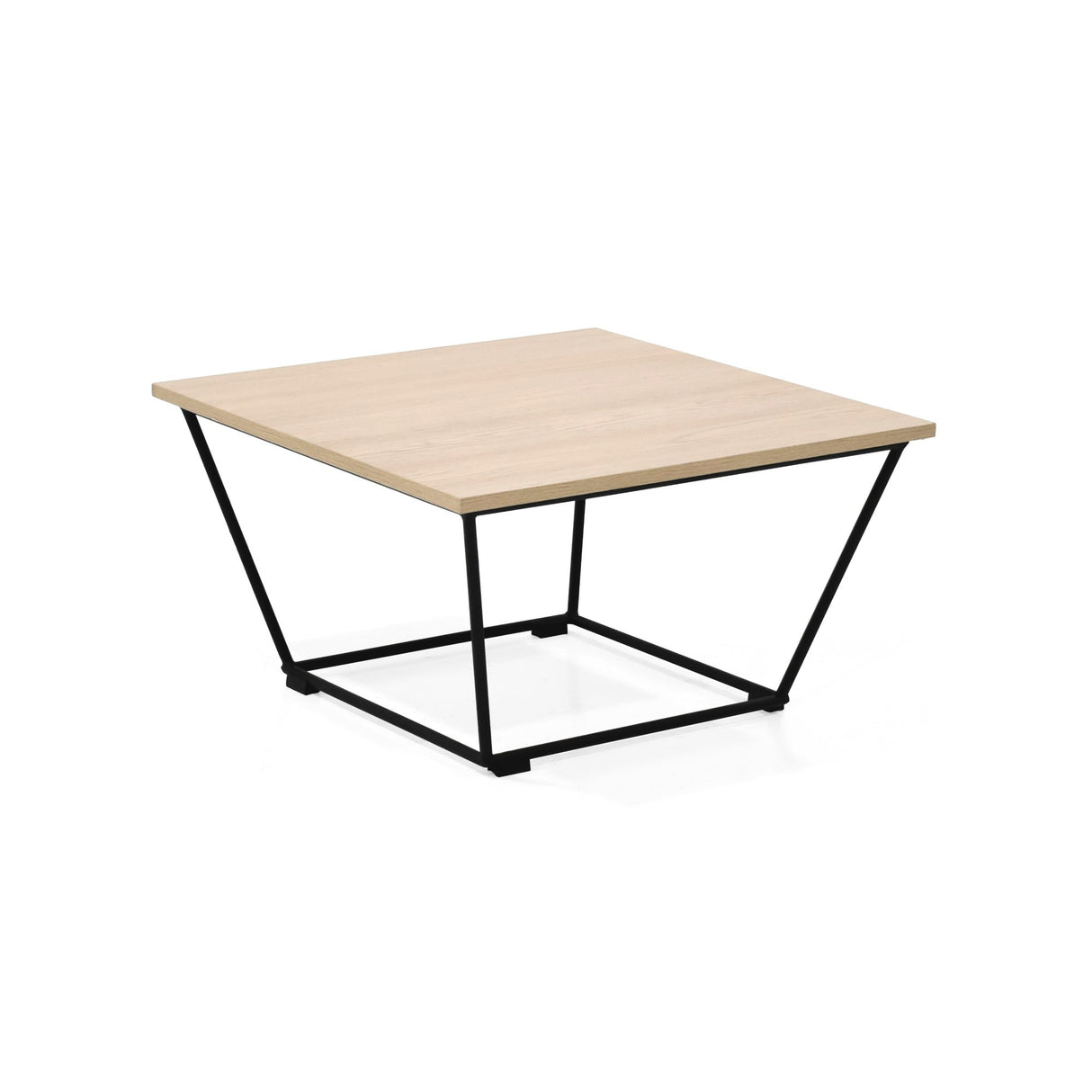 Mesa de Centro Leeds Oasis y Negro Metálico 60x35.5cm Cuadrado con Patas - MESAS DE CENTRO | Bylmo