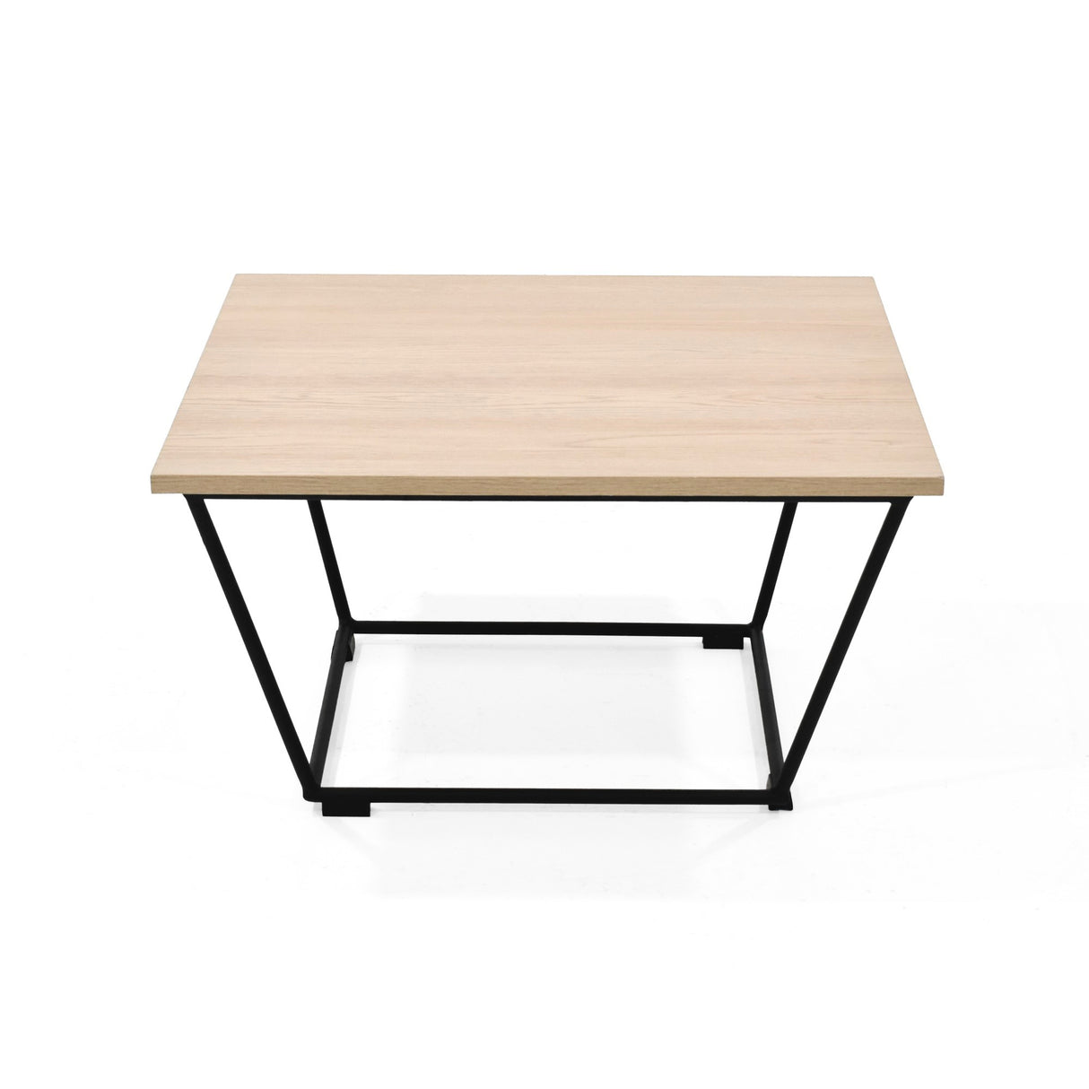 Mesa de Centro Leeds Oasis y Negro Metálico 60x35.5cm Cuadrado con Patas - MESAS DE CENTRO | Bylmo