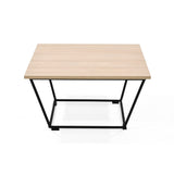Mesa de Centro Leeds Oasis y Negro Metálico 60x35.5cm Cuadrado con Patas - MESAS DE CENTRO | Bylmo