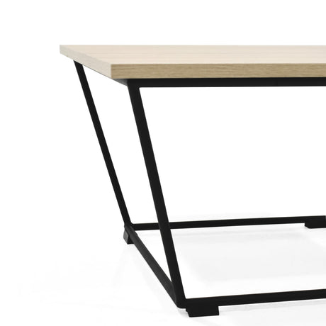 Mesa de Centro Leeds Oasis y Negro Metálico 60x35.5cm Cuadrado con Patas - MESAS DE CENTRO | Bylmo