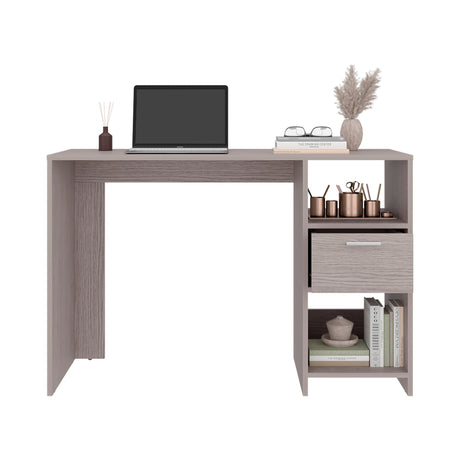 Escritorio Omma Gris Positano 110x73cm Con Un Cajón - ESCRITORIOS | Bylmo