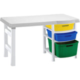 Escritorio Infantil Aventura Blanco 88x50cm con Tres Cajones - ESCRITORIOS | Bylmo