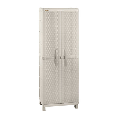 Armario para Ropa Rimax Rattan Taupe 65x189cm con Cinco Compartimientos y con Cuatro Entrepaños - CLOSETS | Bylmo