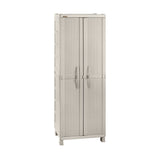 Armario para Ropa Rimax Rattan Taupe 65x189cm con Tres Compartimientos y con Dos Entrepaños - CLOSETS | Bylmo