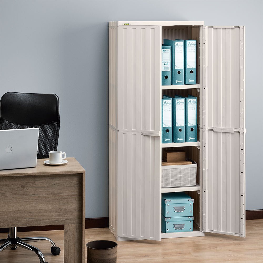 Armario para Ropa Rimax Home Almendra 67.6x163.3cm con Cuatro Compartimientos y con Tres Entrepaños - CLOSETS | Bylmo