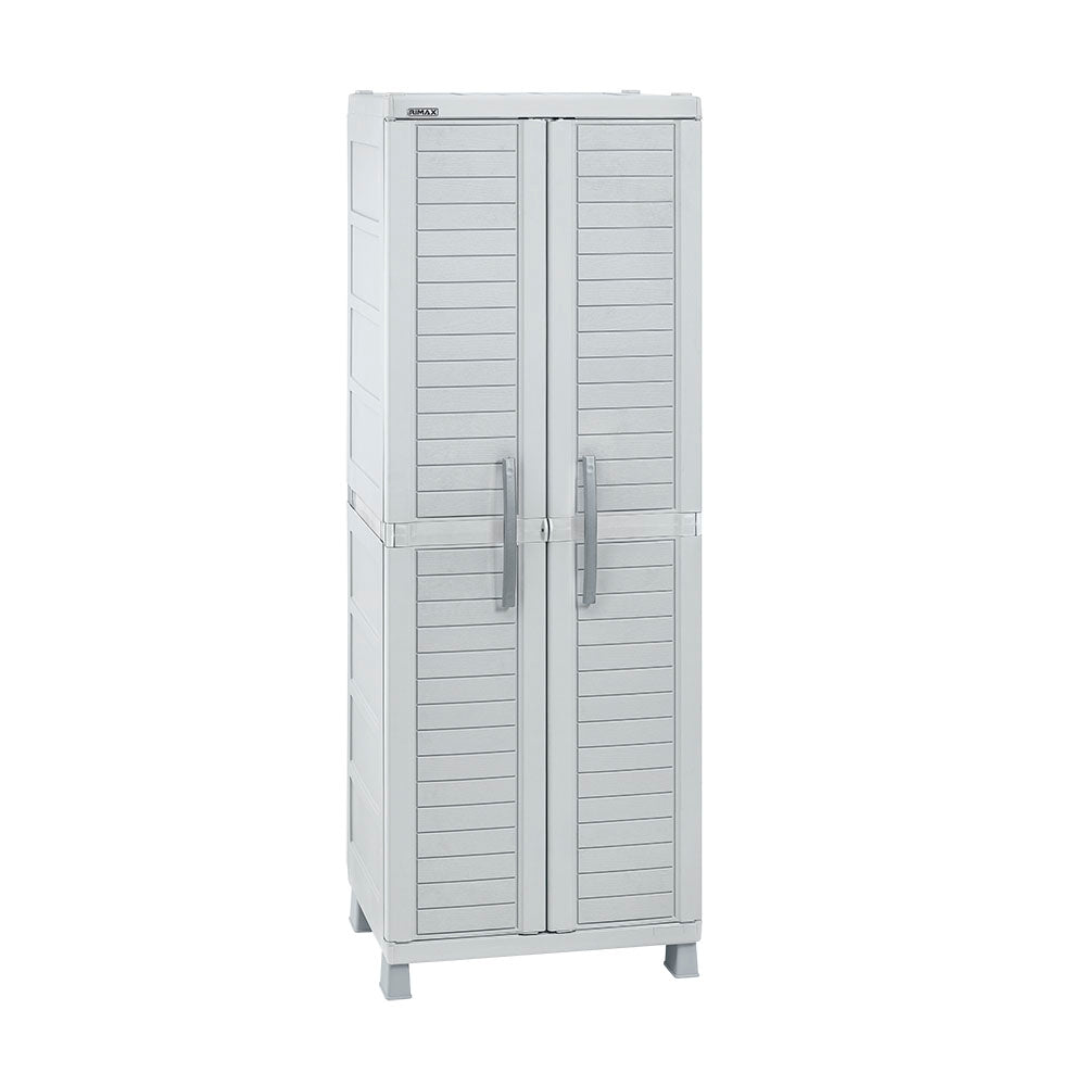 Armario para Ropa Rimax Barú Gris 65x189cm con Tres Compartimientos y con Dos Entrepaños - CLOSETS | Bylmo