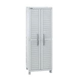 Armario para Ropa Rimax Barú Gris 65x189cm con Tres Compartimientos y con Dos Entrepaños - CLOSETS | Bylmo