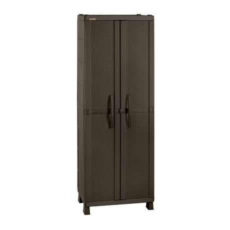 Armario para Ropa Rimax Rattan Wengue 65x189cm con Cinco Compartimientos y con Cuatro Entrepaños