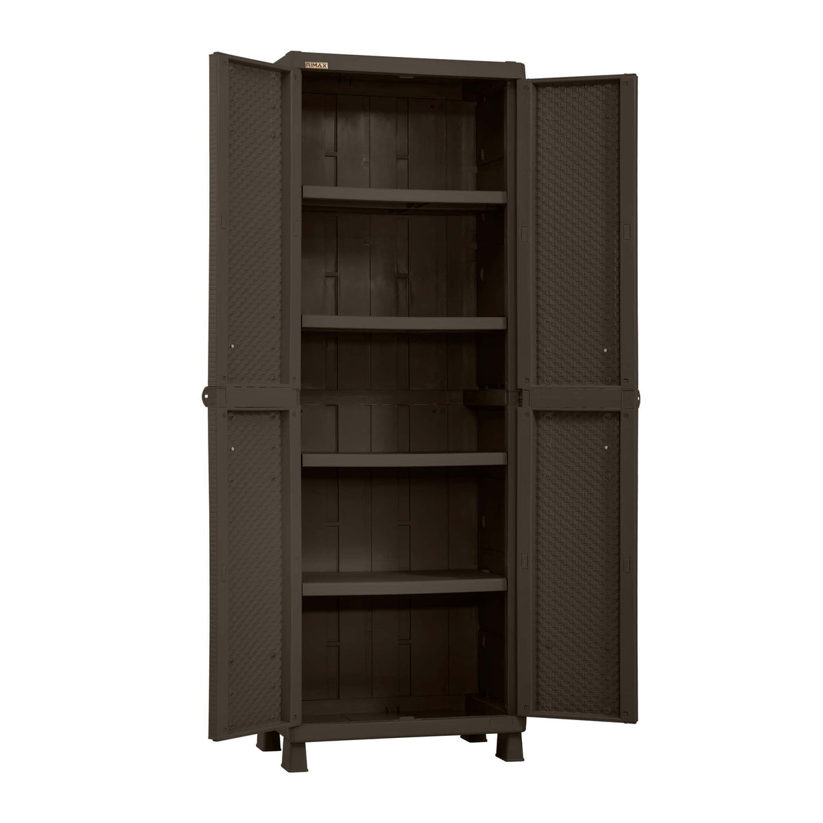 Armario para Ropa Rimax Rattan Wengue 65x189cm con Cinco Compartimientos y con Cuatro Entrepaños
