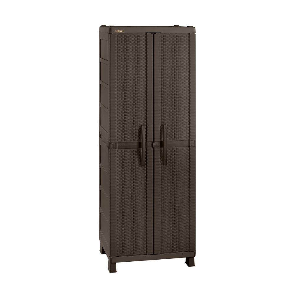 Armario para Ropa Rimax Rattan Wengue 65x189cm con Tres Compartimientos y con Dos Entrepaños - CLOSETS | Bylmo