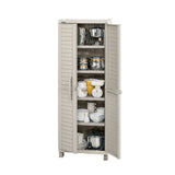 Armario para Ropa Rimax Barú Taupe 65x189cm con Cinco Compartimientos y con Cuatro Entrepaños - CLOSETS | Bylmo