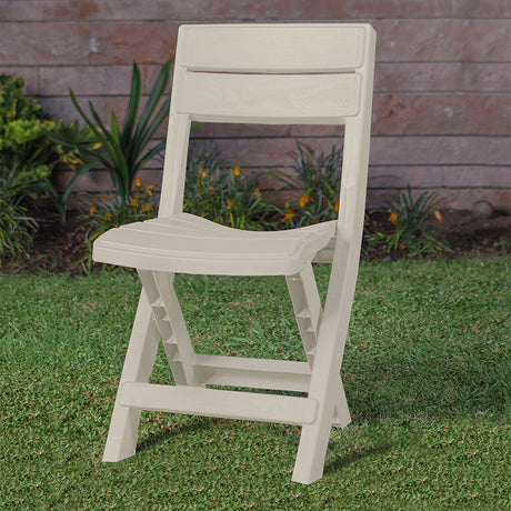 Silla Plegable Rimax Barú Taupe 42x81cm con Espaldor y sin Apoya Brazos - SILLAS Y BUTACOS | Bylmo