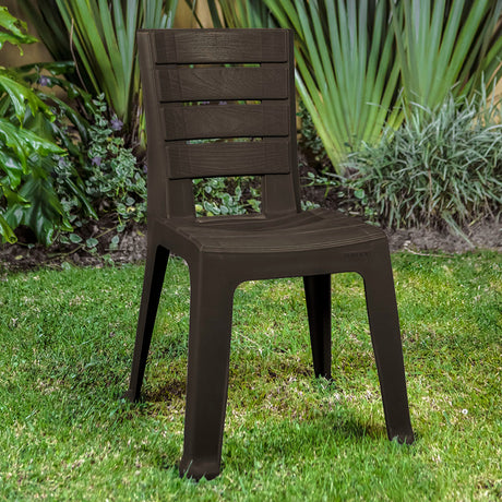 Silla Rimax Barú Wengue 46.9x81.6cm con Espaldor y sin Apoya Brazos - SILLAS Y BUTACOS | Bylmo