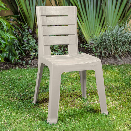 Silla Rimax Barú Taupe 46.9x81.6cm con Espaldor y sin Apoya Brazos - SILLAS Y BUTACOS | Bylmo