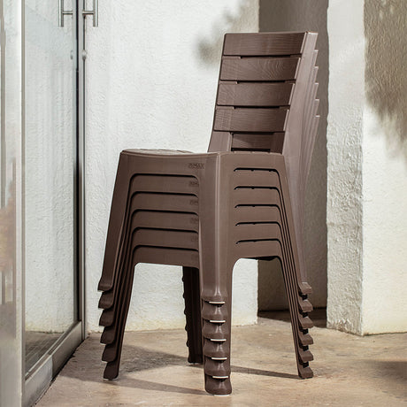 Silla Rimax Barú Moca 46.9x81.6cm con Espaldor y sin Apoya Brazos - SILLAS Y BUTACOS | Bylmo