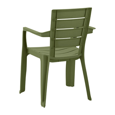 Silla Rimax Barú Verde Selva 59x82.5cm con Espaldor y con Apoya Brazos - SILLAS Y BUTACOS | Bylmo