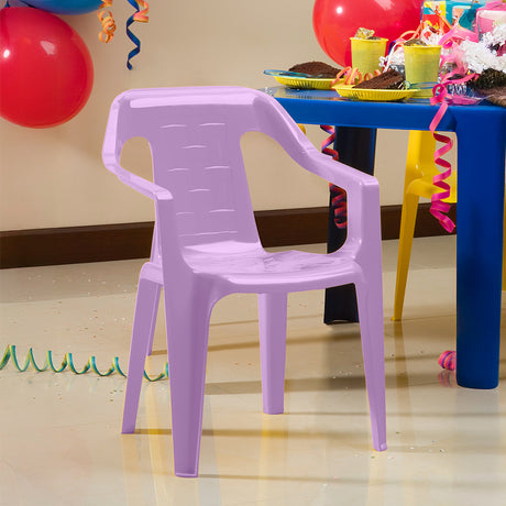 Silla Infantil Rimax Estrella Lavanda 38x53.5cm con Espaldor y con Apoya Brazos - SILLAS Y BUTACOS | Bylmo