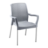Silla Rimax Shia Gris 56x82.4cm con Espaldor y con Apoya Brazos - SILLAS Y BUTACOS | Bylmo