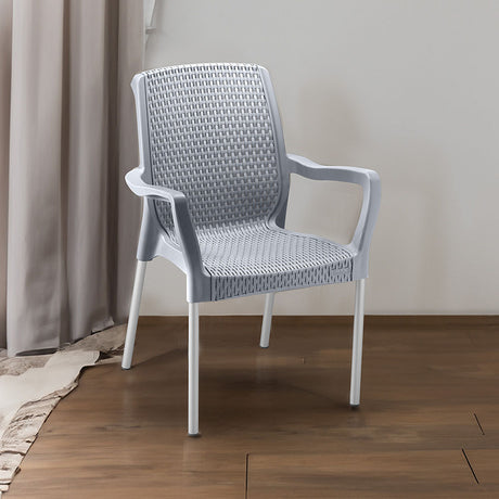 Silla Rimax Shia Gris 56x82.4cm con Espaldor y con Apoya Brazos - SILLAS Y BUTACOS | Bylmo