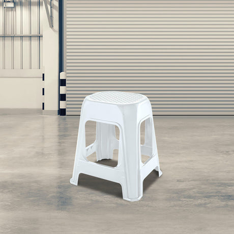 Butaco Rimax Blanco 41.5x46.2cm sin Espaldar y sin Apoya Brazos - SILLAS Y BUTACOS | Bylmo