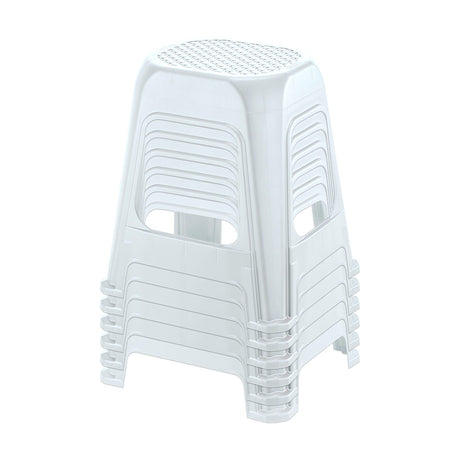 Butaco Rimax Blanco 41.5x46.2cm sin Espaldar y sin Apoya Brazos - SILLAS Y BUTACOS | Bylmo