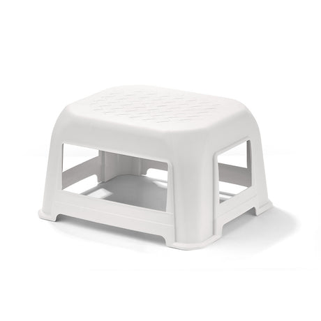 Butaco Rimax Blanco 41.5x23.7cm sin Espaldar y sin Apoya Brazos - SILLAS Y BUTACOS | Bylmo