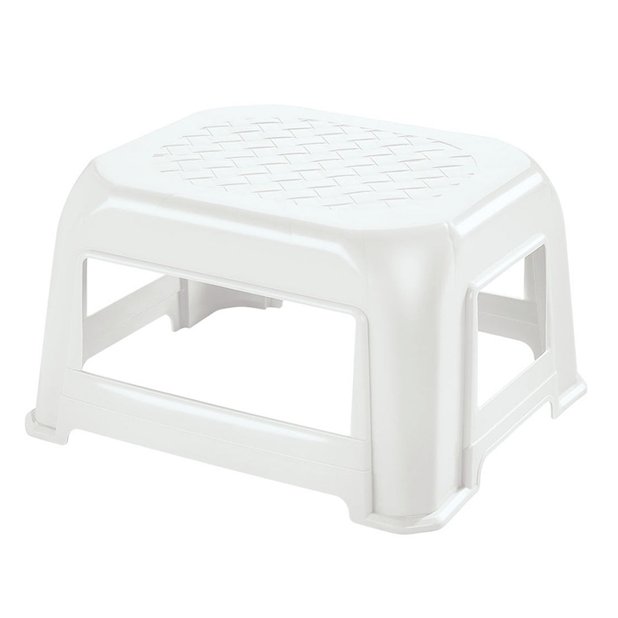 Butaco Rimax Blanco 41.5x23.7cm sin Espaldar y sin Apoya Brazos - SILLAS Y BUTACOS | Bylmo