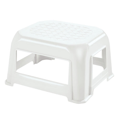 Butaco Rimax Blanco 41.5x23.7cm sin Espaldar y sin Apoya Brazos - SILLAS Y BUTACOS | Bylmo