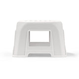 Butaco Rimax Blanco 41.5x23.7cm sin Espaldar y sin Apoya Brazos - SILLAS Y BUTACOS | Bylmo