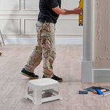 Butaco Rimax Blanco 41.5x23.7cm sin Espaldar y sin Apoya Brazos - SILLAS Y BUTACOS | Bylmo