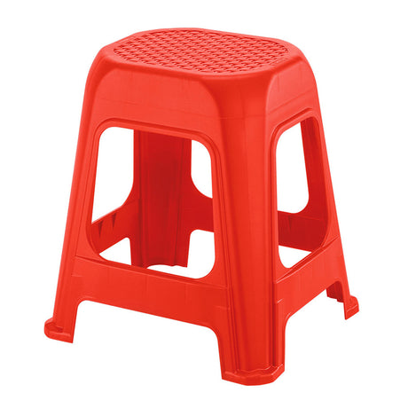 Butaco Rimax Rojo 41.5x46.2cm sin Espaldar y sin Apoya Brazos - SILLAS Y BUTACOS | Bylmo