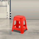 Butaco Rimax Rojo 41.5x46.2cm sin Espaldar y sin Apoya Brazos - SILLAS Y BUTACOS | Bylmo