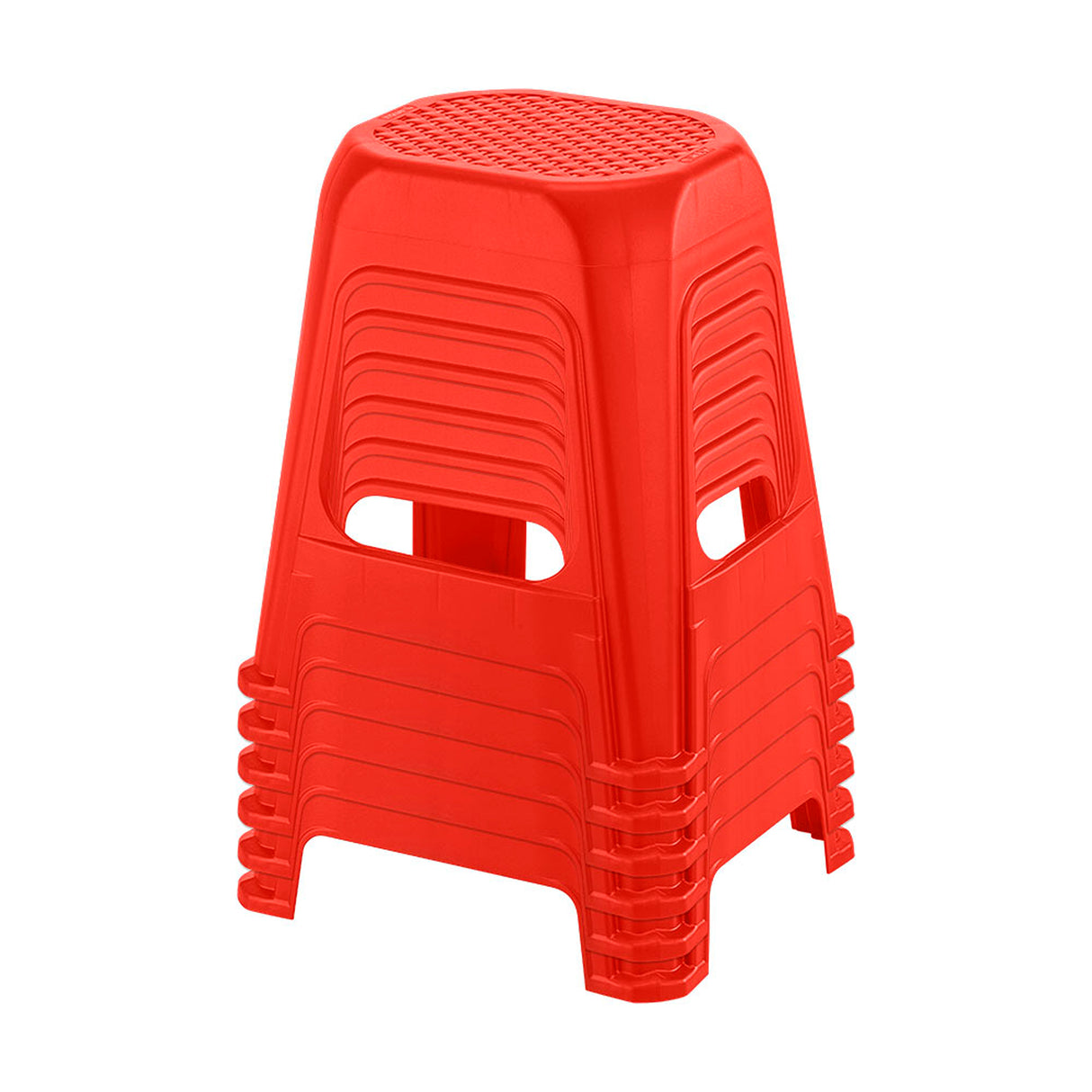 Butaco Rimax Rojo 41.5x46.2cm sin Espaldar y sin Apoya Brazos - SILLAS Y BUTACOS | Bylmo